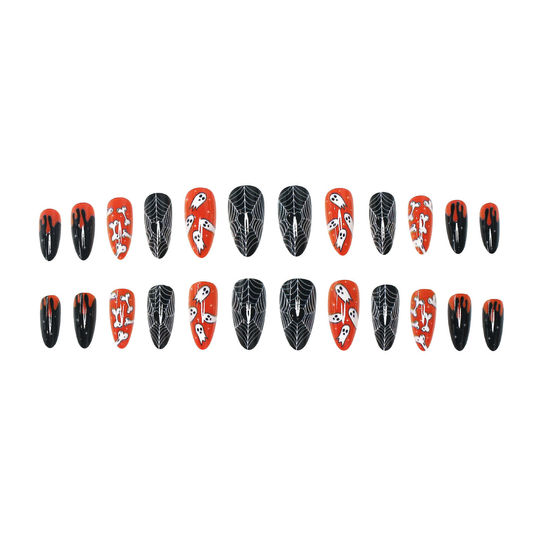 Spooky-Themen Press-On Nagelset