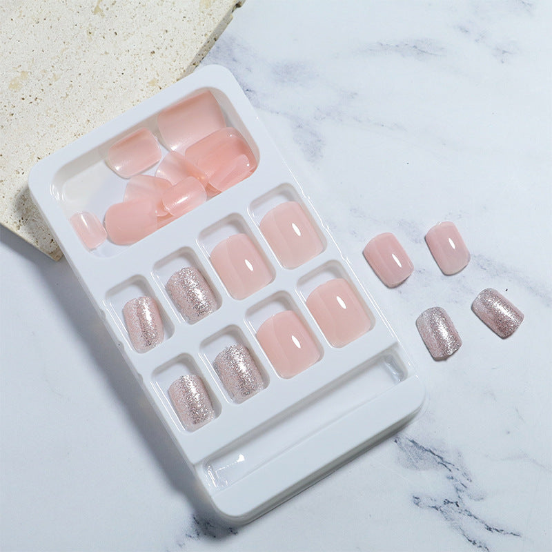 Premium Glänzendes Press-On Nagelset Karnz