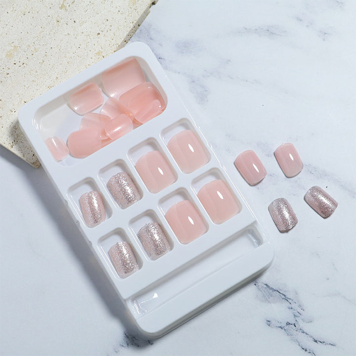 Premium Glänzendes Press-On Nagelset Karnz