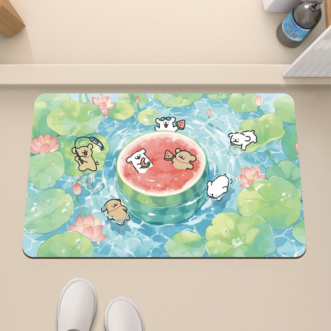 Cartoon Unterwasser-Themen Badmatte