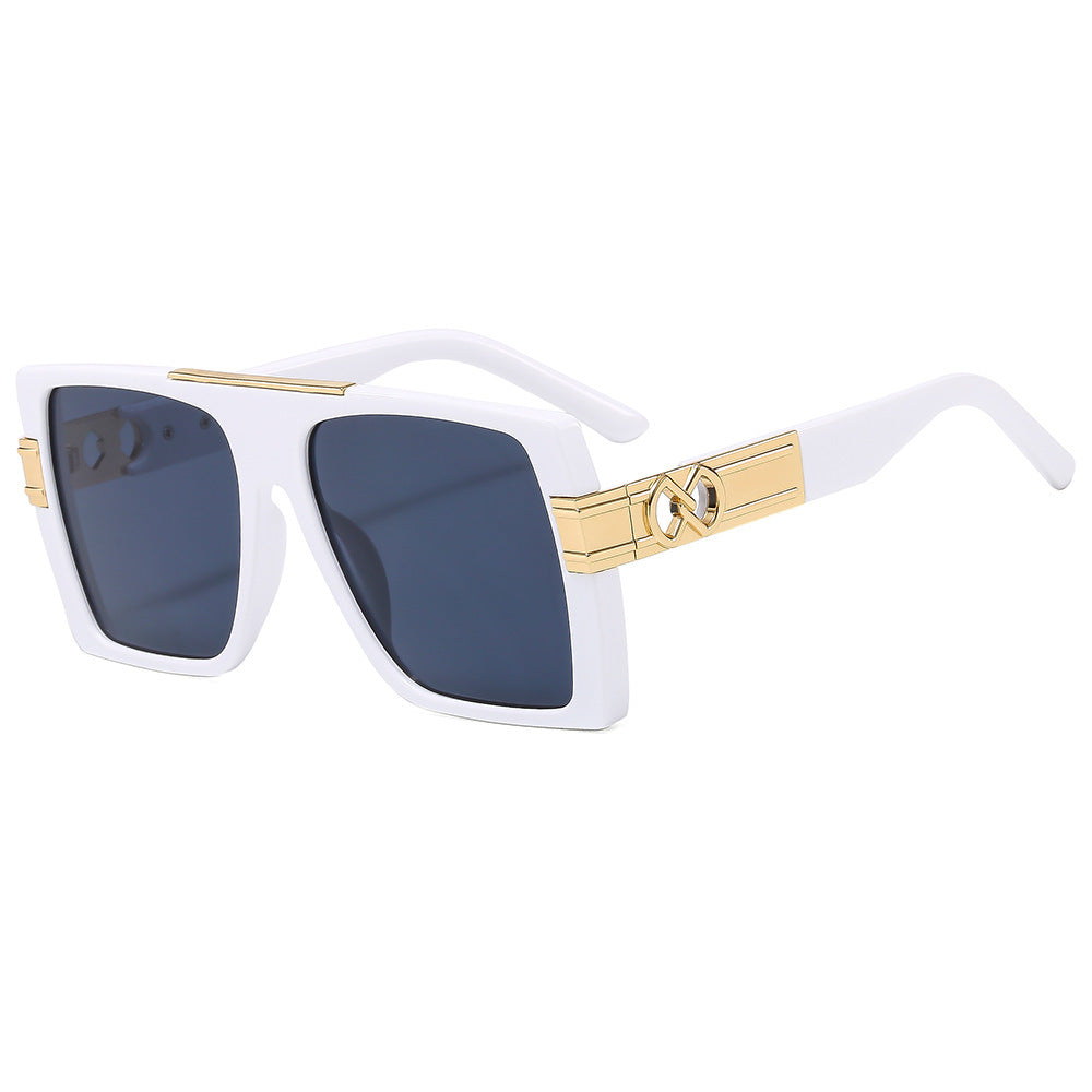Damen oversized Sonnenbrille mit extravaganten Glitzerakzenten Karnz