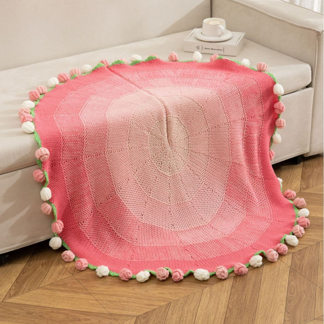 Dekorative Strickdecke