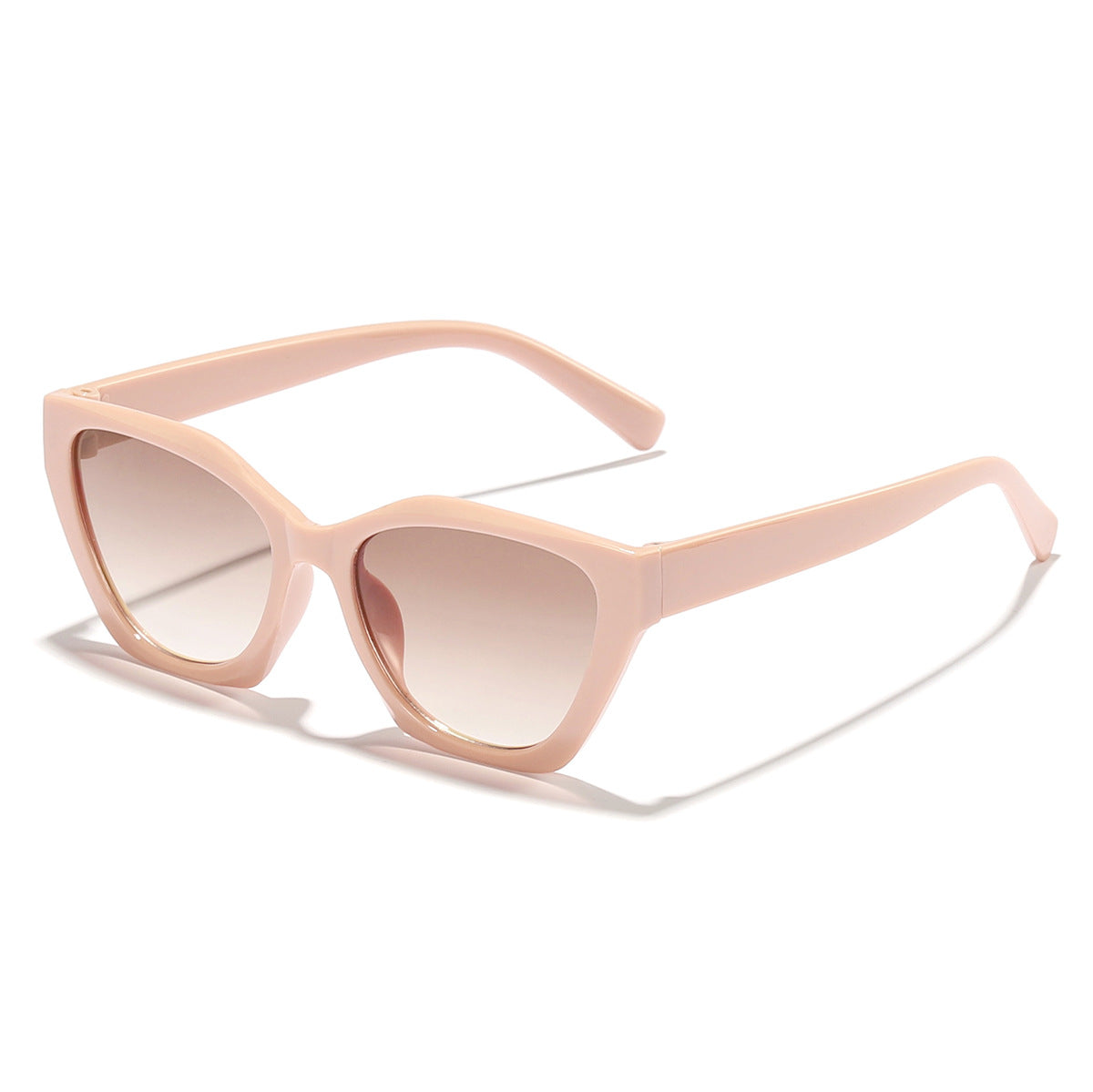 Damen geometrische Sonnenbrille mit modernem, hypoallergenen Kunststoffrahmen Karnz