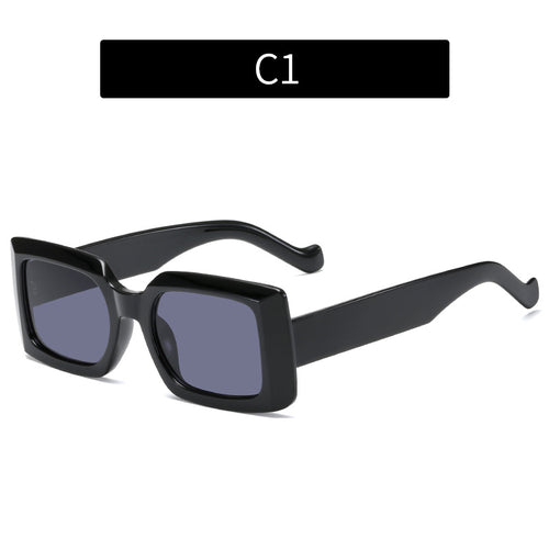 Moderne Chunky Geometrische Sonnenbrille