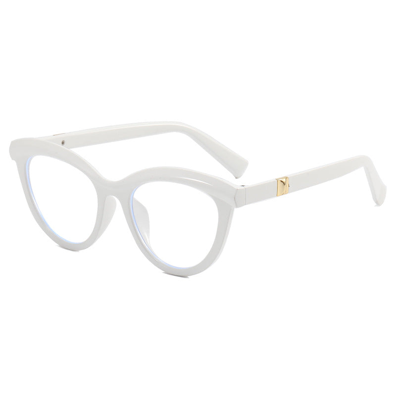 Damen Cat-Eye Brille mit feinem Rahmen und eleganten Akzenten Karnz