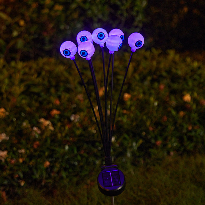 Gruselige Gartenlichter mit Augen-Motiv Karnz