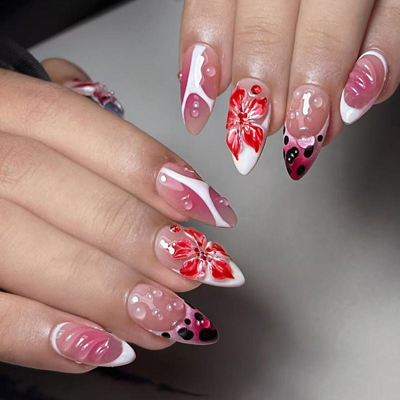 Künstlerische Blumen-Nagelkunst-Verstärkungen Karnz 1789915352