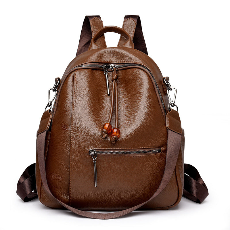 Premium Leder Reise Rucksack Karnz