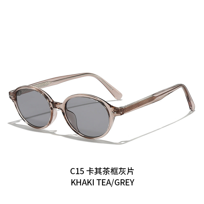 Damen runde Sonnenbrille mit modernem, stylish Rahmen Karnz