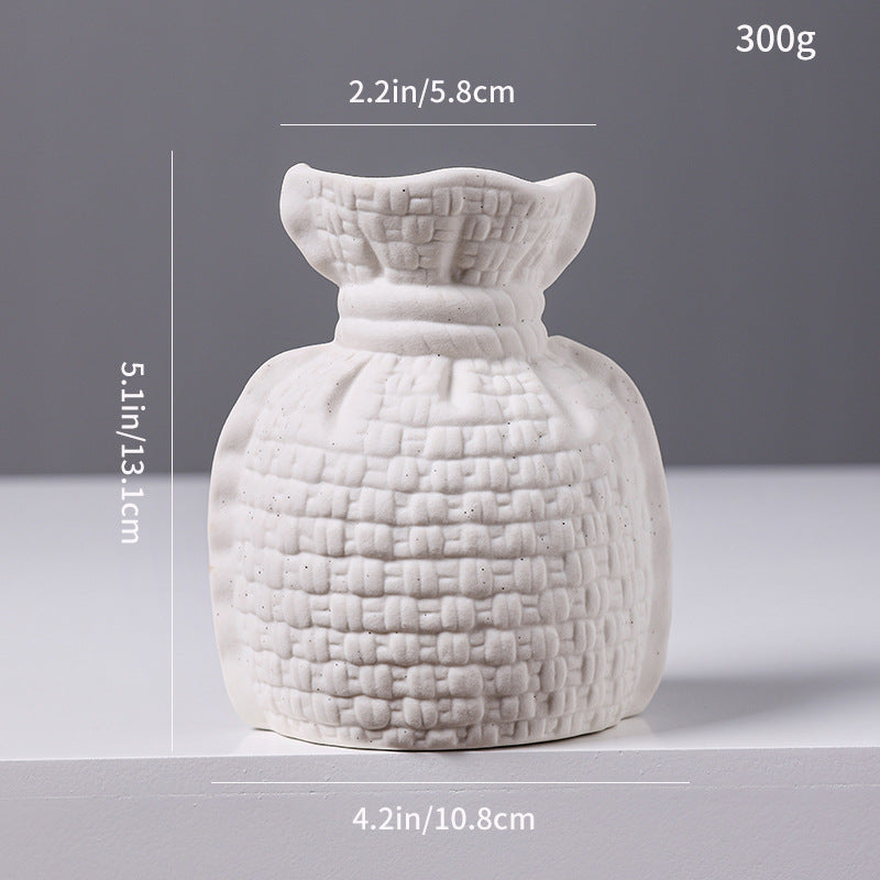 Geflochtene Textur Keramikvase Karnz