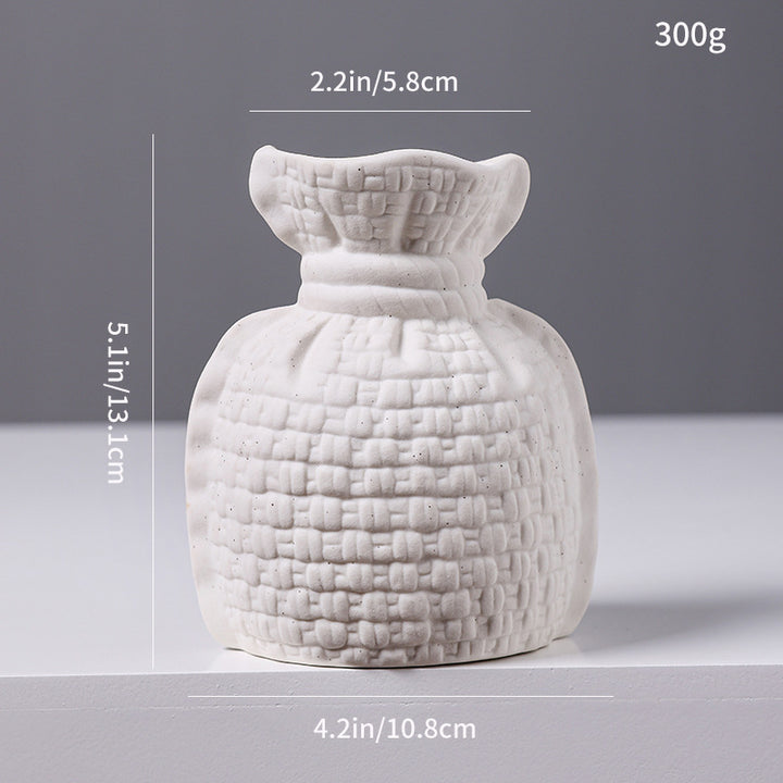 Geflochtene Textur Keramikvase Karnz