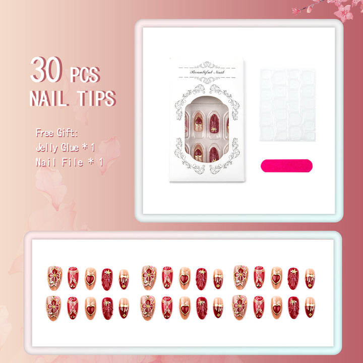 Luxuriöses dekoratives Nagelset