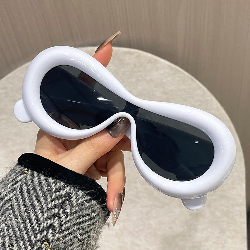 Damen außergewöhnliche Sonnenbrille Karnz