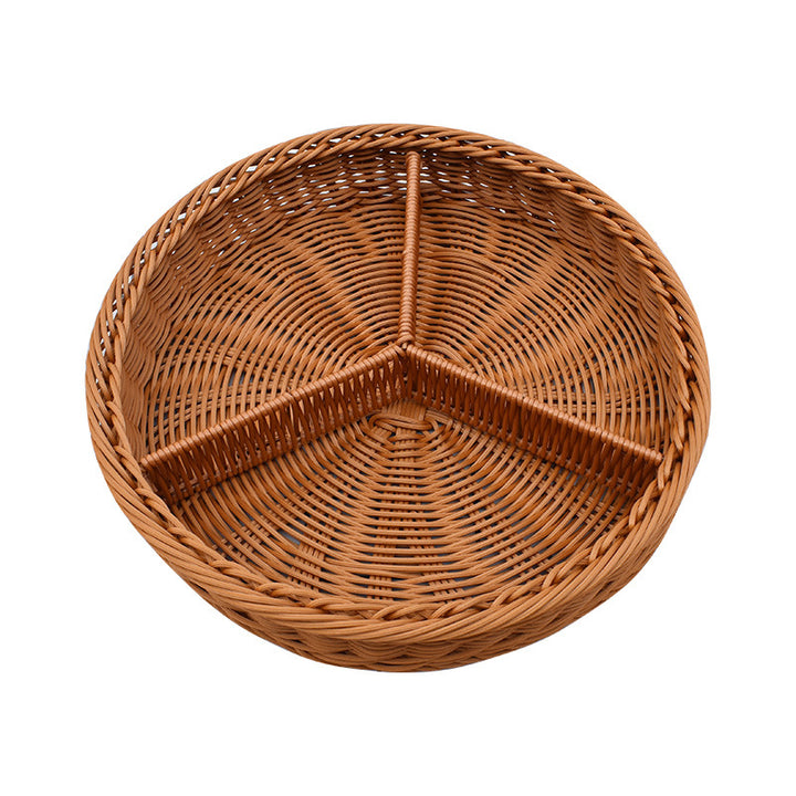 Multi-Abteil Geflochtener Organizer Tray Karnz