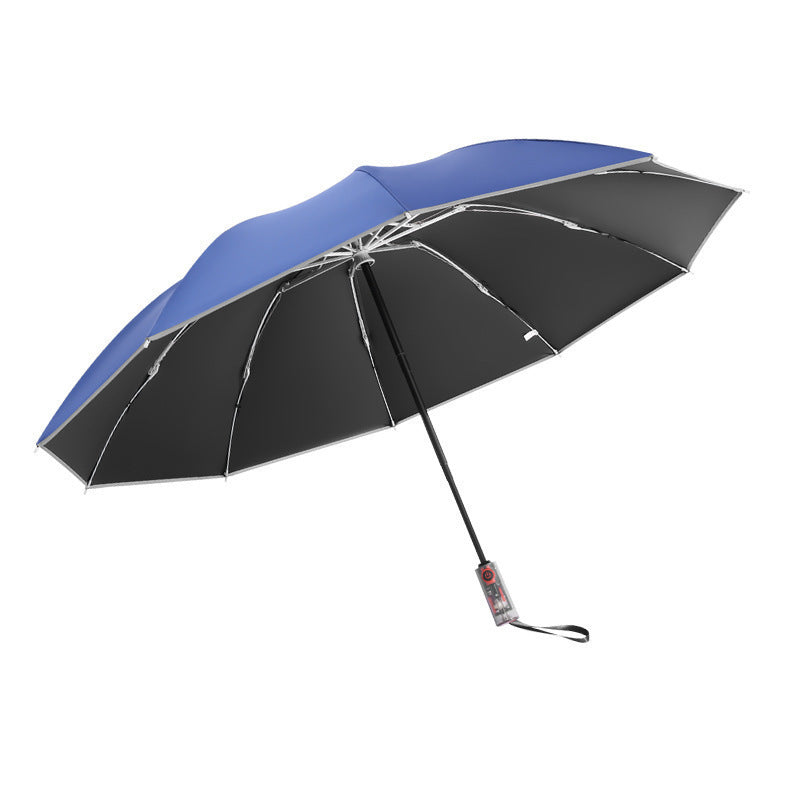 Damen Automatischer Regenschirm mit ergonomischem Design und stilvollem gefächertem Schirmdach Karnz