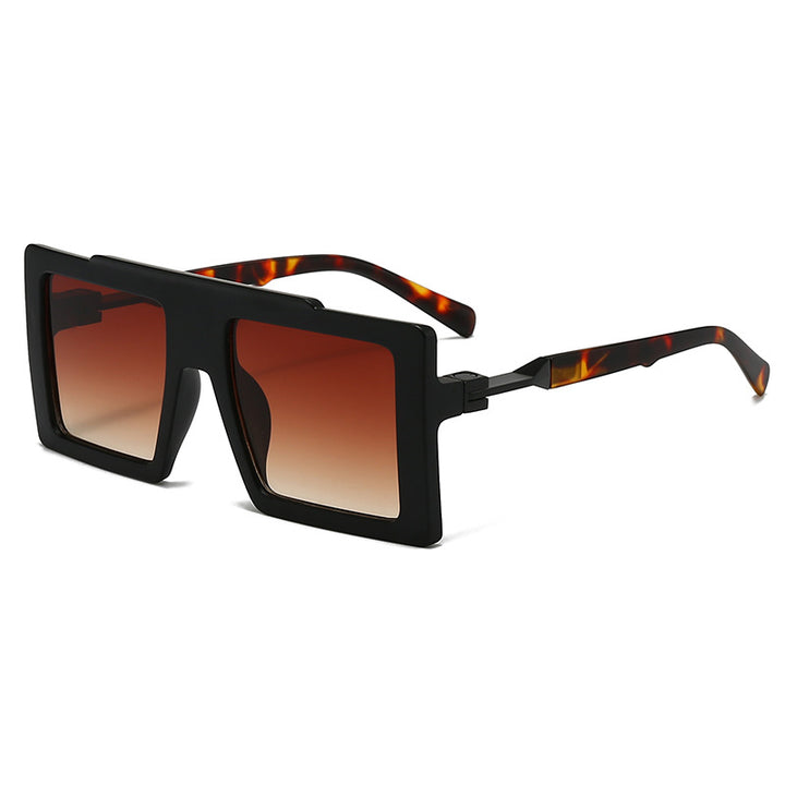 Damen modische Sonnenbrille mit rechteckigem Rahmen Karnz