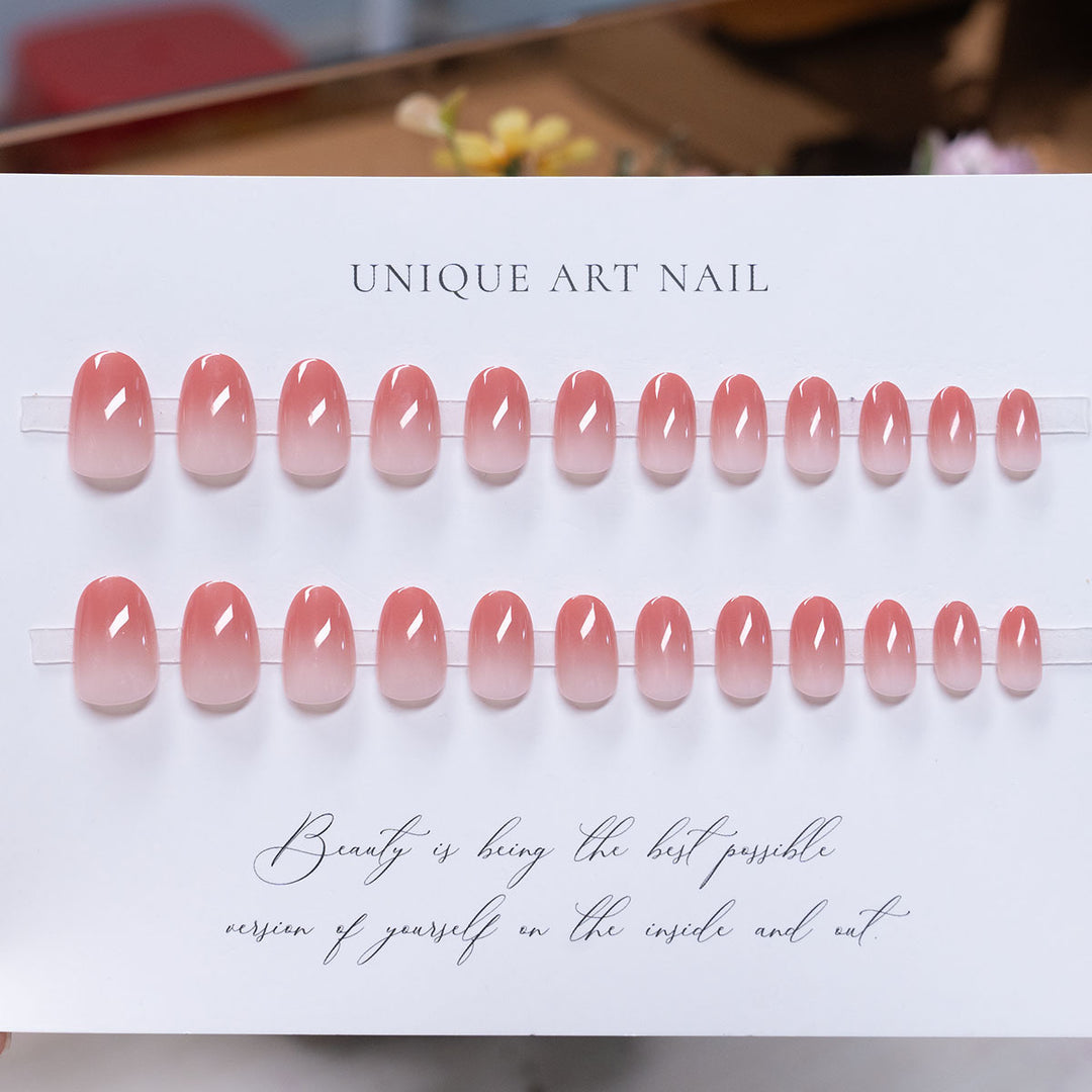 Glänzendes Ombre Nagelset