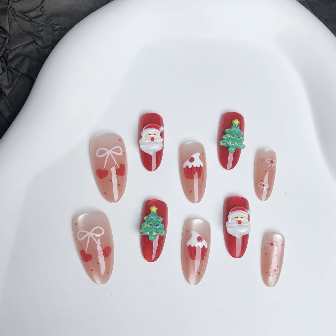 Festliches Thema Druck-Nagelkunst