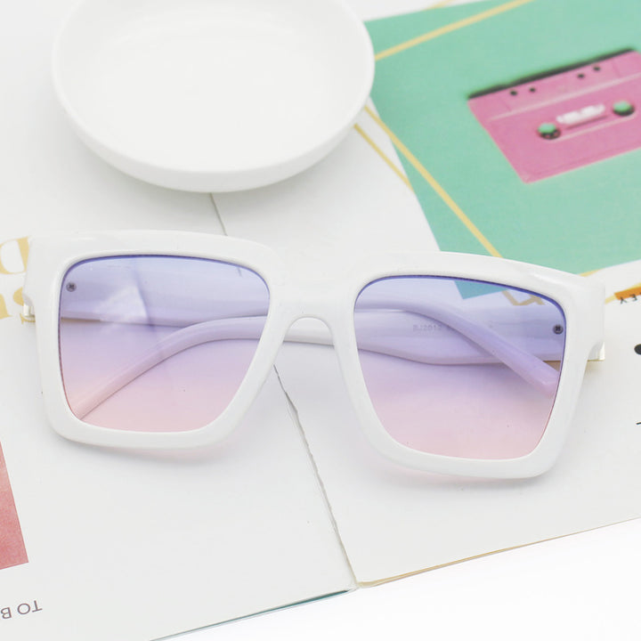 Damen modische quadratische Sonnenbrille mit hochwertiger UV-Schutztechnologie Karnz