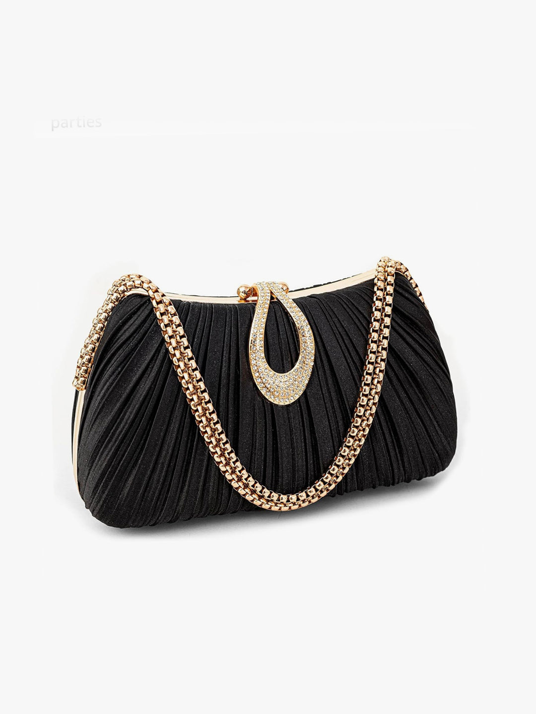 Luxuriöse plissierte Abend-Clutch