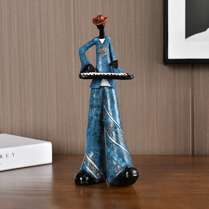 Harz Jazz Band Figurine - Vintage Musik Dekor Statue | Karnz