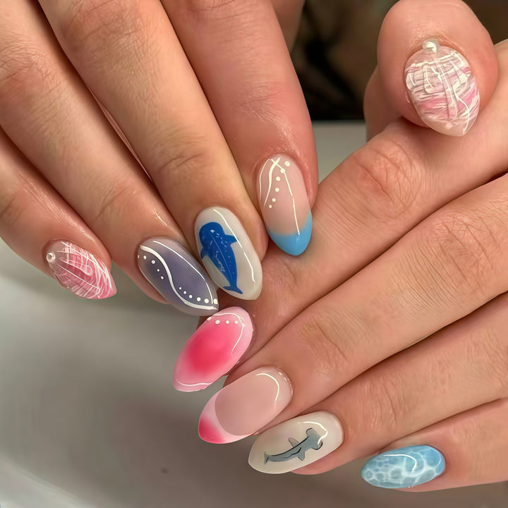 Kreative ozeanische Nagelkunst Karnz