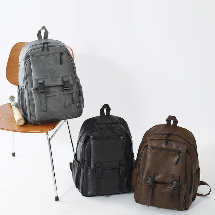 Stylischer Multifunktions-Leder-Rucksack Karnz