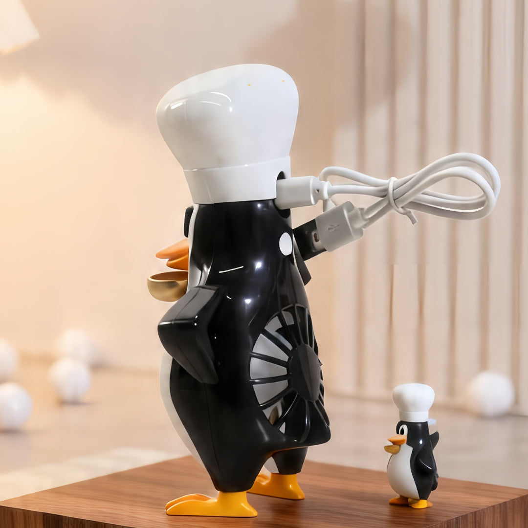 Unisex Tischventilator im cleveren Pinguin-Design Karnz