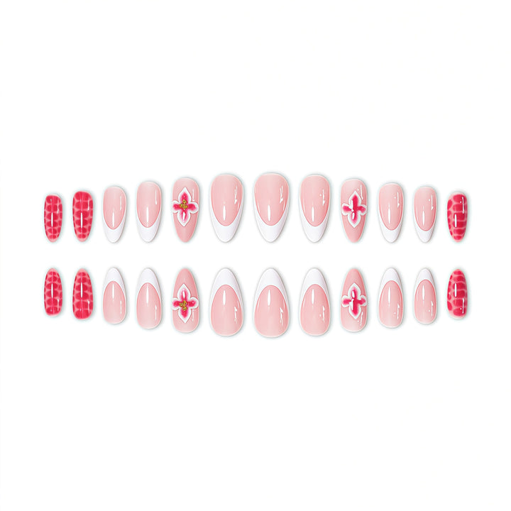 Florale Stiletto Nagelverstärkung Karnz