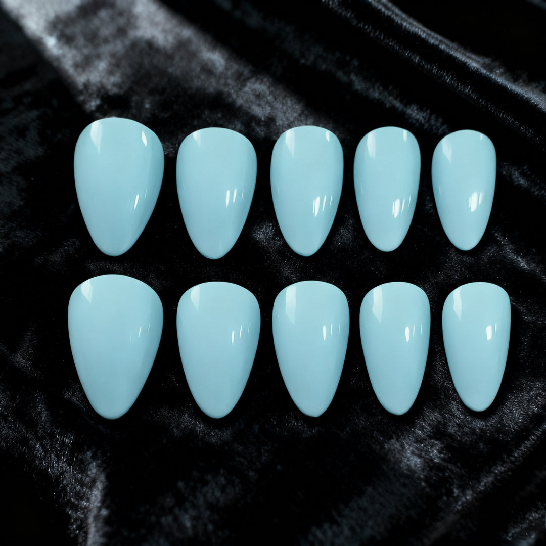 Elegante Glänzende Stiletto-Nagelveränderungen Karnz