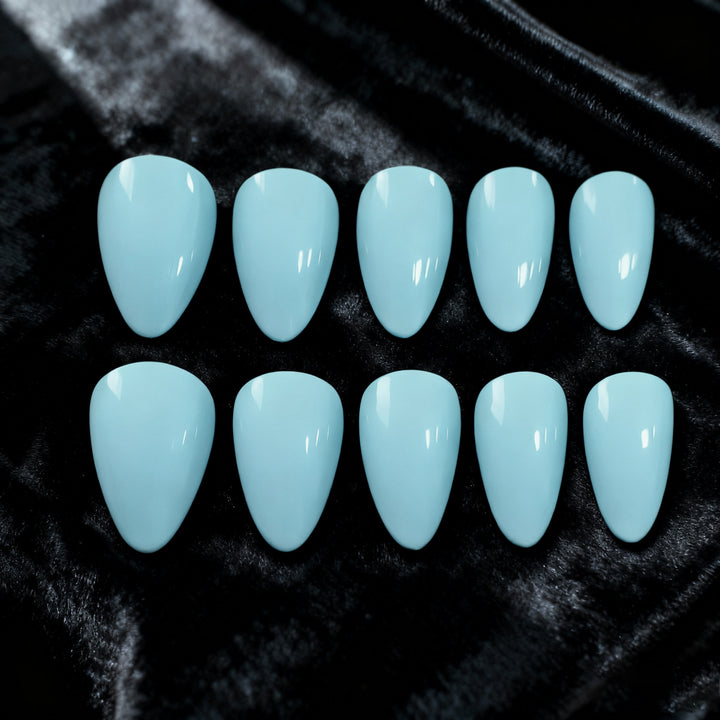 Elegante Glänzende Stiletto-Nagelveränderungen Karnz