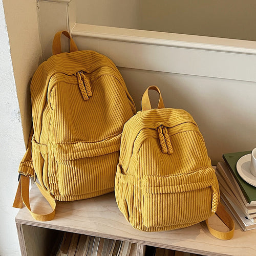 Cord-Rucksack mit Bequemen Tragegurten Karnz