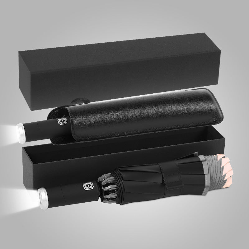 Damen eleganter Regenschirm mit LED-Licht Karnz