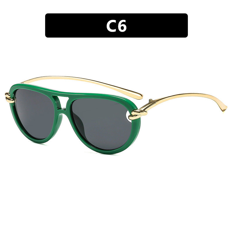 Damen Retro-Sonnenbrille mit elegantem Rahmen und polarisierten Gläsern Karnz