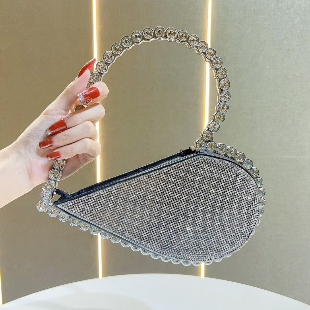 Strass-besetzte Abendhandtasche