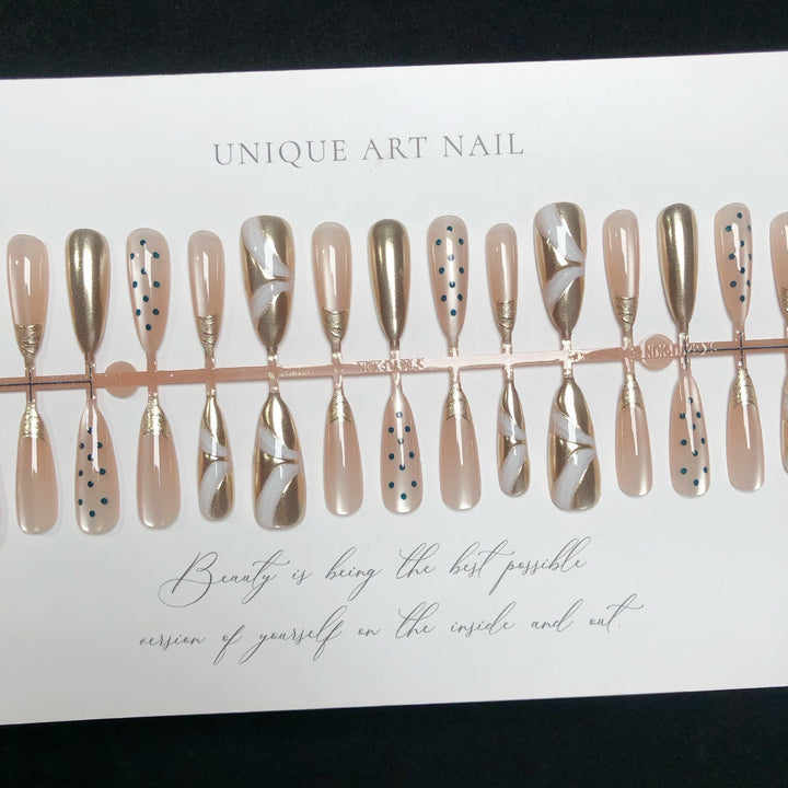 Elegantes Press-On-Nageldesign-Set 1790745450