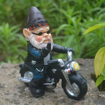 Gartenfigur im Motorrad-Look Karnz