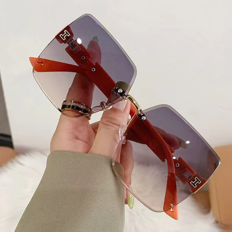 Oversized Quadrat Mode Sonnenbrille Karnz