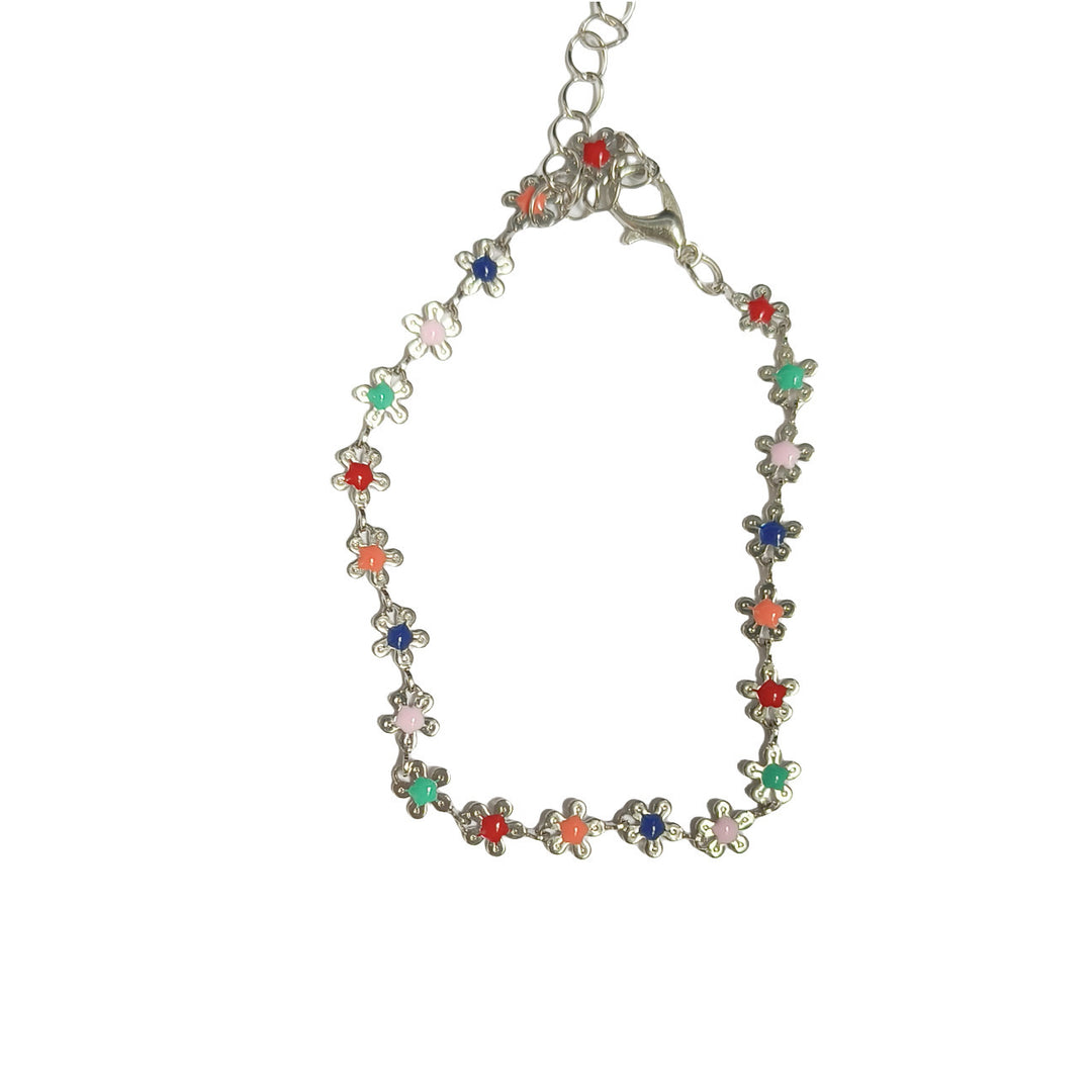 Floral Charm Choker Halskette Karnz