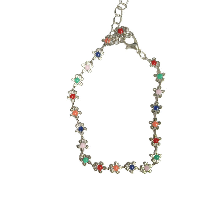 Floral Charm Choker Halskette Karnz