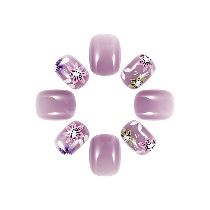 Künstlerisches Floral Design Press-On Nägel Karnz 1787542773