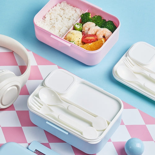 Niedliche Themen-Brotbox mit Besteck