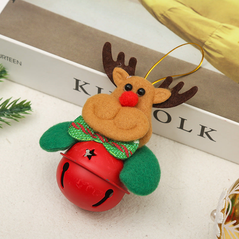Festliche Weihnachtsglocke mit Santa-Motiv Karnz