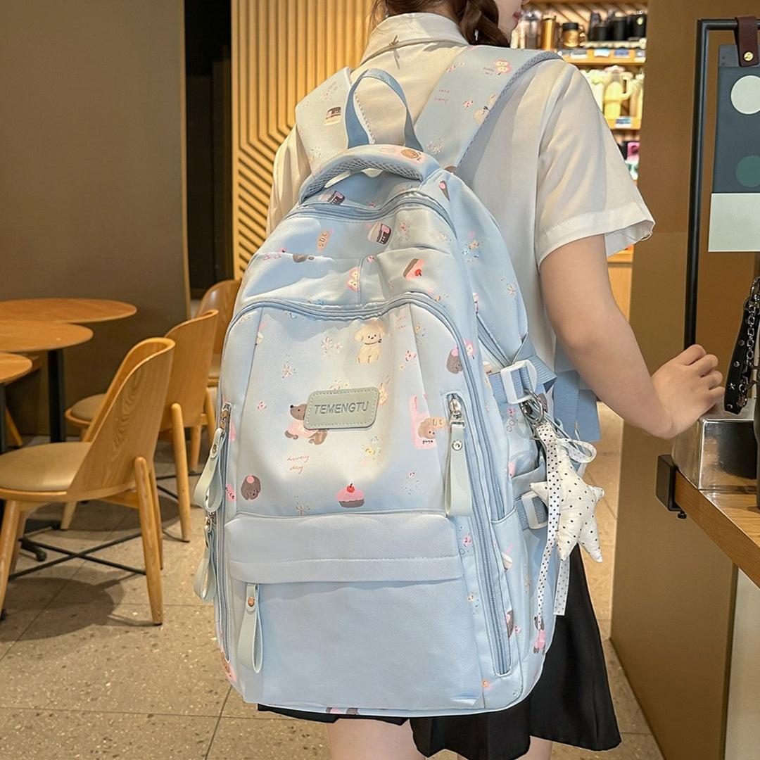 Verspielt Illustrierter Rucksack Karnz 1791205930