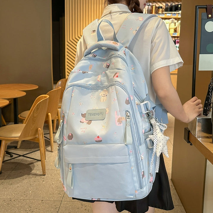 Verspielt Illustrierter Rucksack Karnz 1791205930