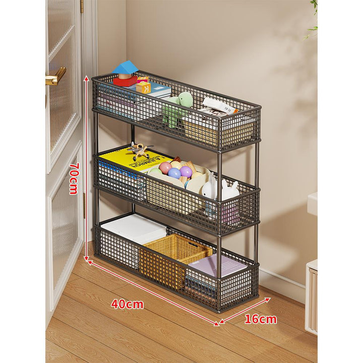 Slim Vertikaler Netzkorb Organizer Regalsystem für enge Räume