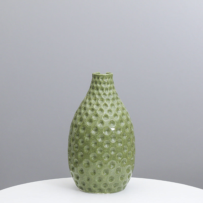Texturierte Keramische Dekorative Vase Karnz