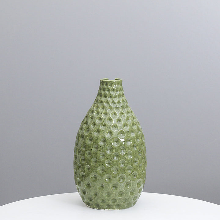 Texturierte Keramische Dekorative Vase Karnz