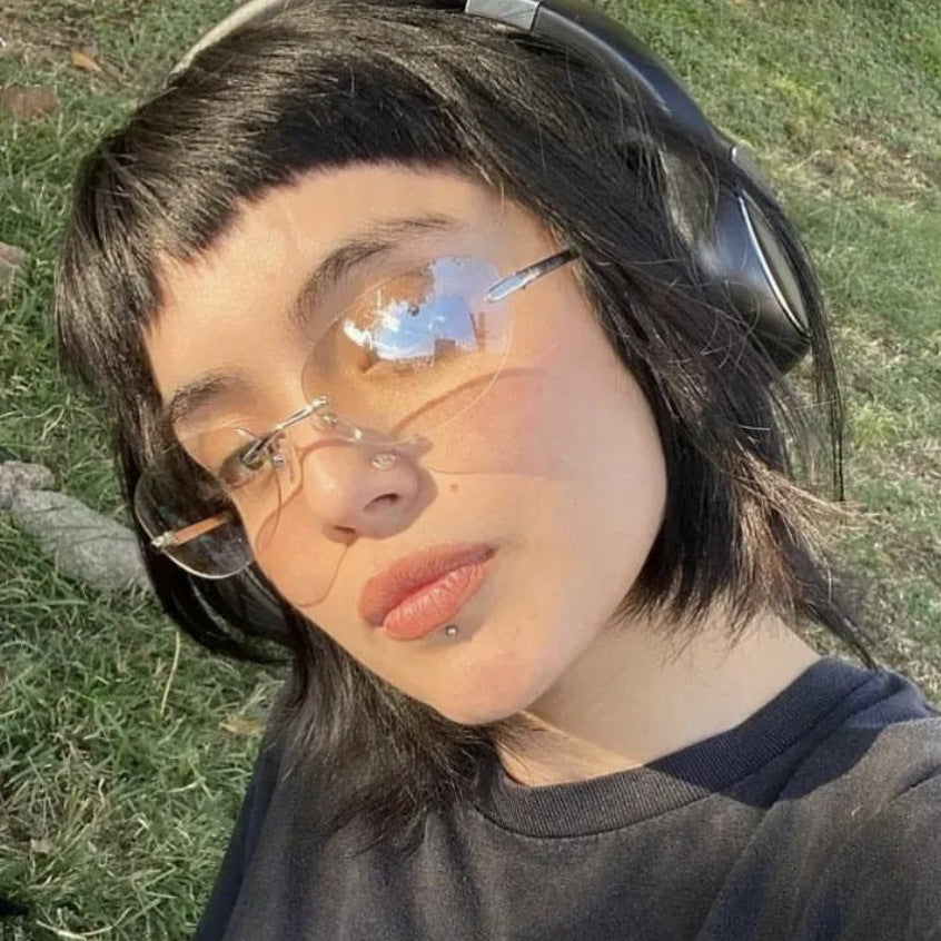 Damen modische Cat-Eye Sonnenbrille mit schmalem Metallrahmen und polarisierenden Gläsern Karnz