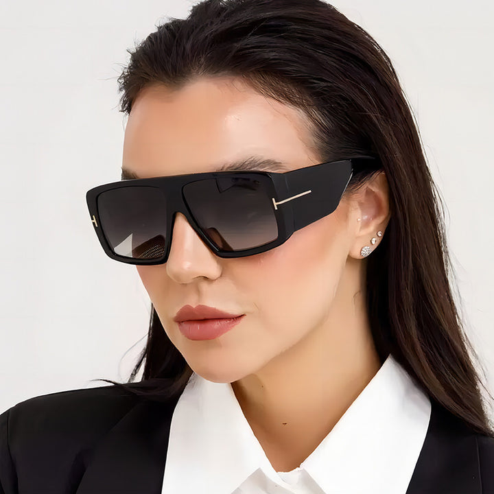 Overgroße Schild-Sonnenbrille Karnz